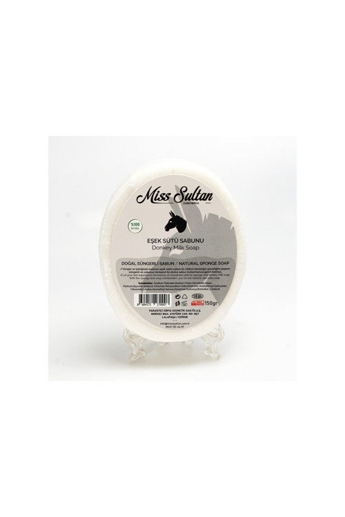 Doğal Süngerli Sabun Organik %100 Doğal Eşek Sütü Sabunu Sponge Soap