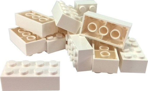 Creator Aksesuar Moc Custom Brick 2 X 4 Tuğla Beyaz