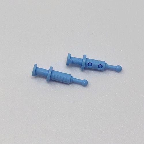 Orjinal Aksesuar Moc Custom Minifigür Minifigure Hastane Doktor Iğne Mavi