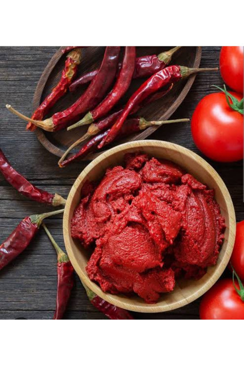 Domates-Tatlı Biber Salçası Karışık 2 Kg