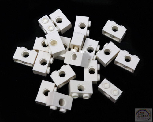 Technic Aksesuar Moc Custom Brick 1 X 2 Pin Delikli Beyaz Tuğla