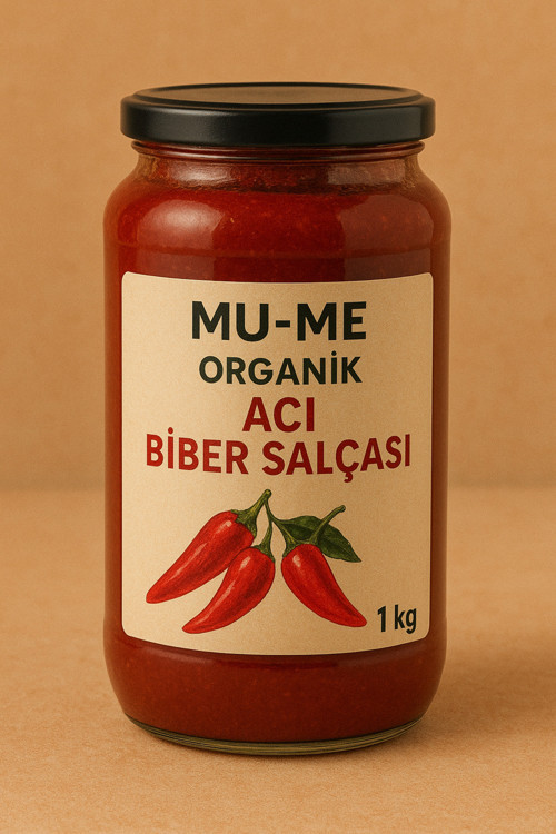 Organik Acı Biber Salçası 1 Kg