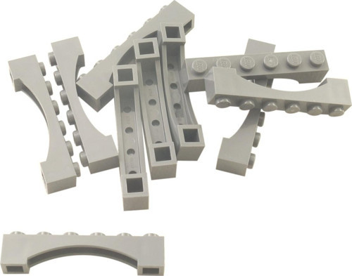 Creator Custom Moc Aksesuar Arch 1 X 6 Kemer Açık Gri