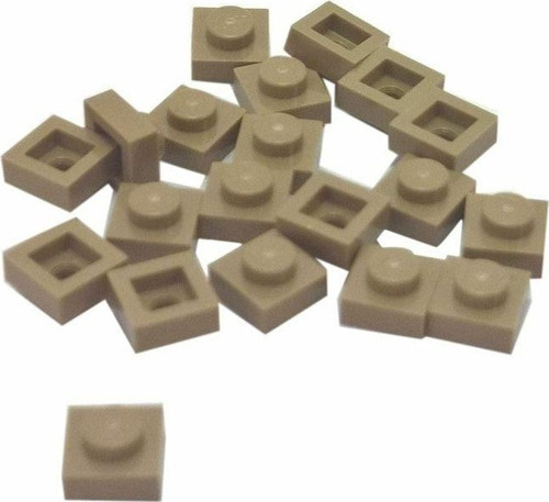 Creator Moc Custom Aksesuar Plate 1 X 1 Düz Tuğla Koyu Taba