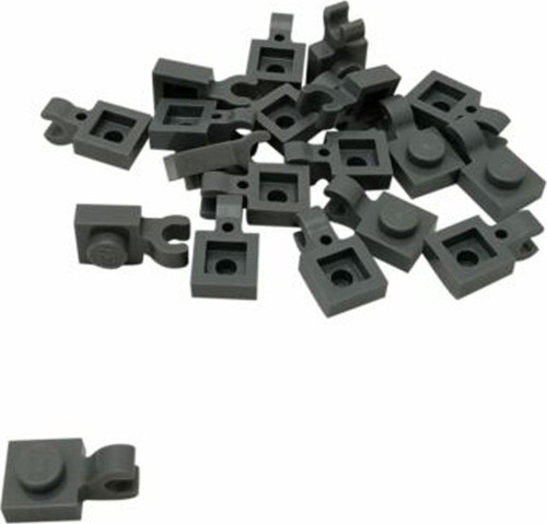 Orjinal Moc Aksesuar Plate Modified 1 X 1 Koyu Gri Yatay Clipli Düz Tuğla