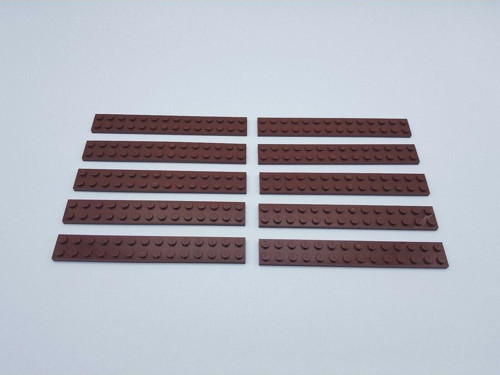 Orjinal Moc Custom Aksesuar Creator Plate 2 X 14 Uzun Düz Tuğla Kahverengi