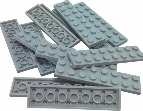 Creator Moc Custom Aksesuar Plate 2 X 8 Düz Tuğla Açık Gri