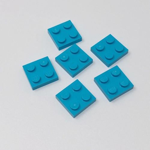 Creator Moc Custom Aksesuar Plate 2 X 2 Düz Tuğla Medium Azure