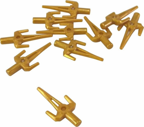Orjinal Moc Custom Akseusar Minifigür Weapon Ninjago Ninja Sai Altın Bıçak 2 Adet