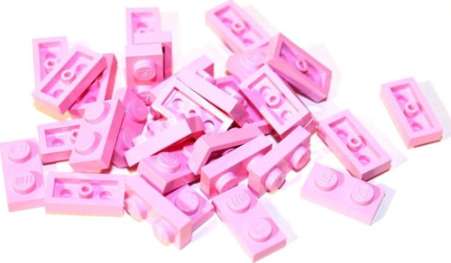 Creator Moc Custom Aksesuar Plate Düz Tuğla Açık Pembe