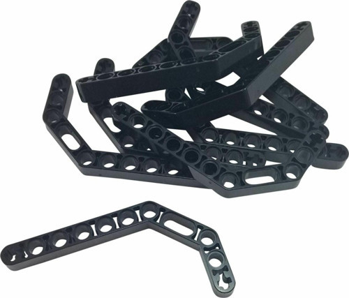 Technic Moc Custom Liftarm Bent Thick 1 X 11.5 Double - Siyah