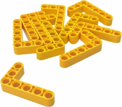 Technic Moc Custom Liftarm Bent Thick L-shape 3 X 5 - Sarı