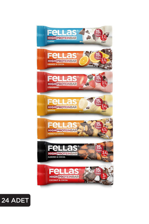 Yüksek Protein Bar Süper Karma Kutu - 24 Adet