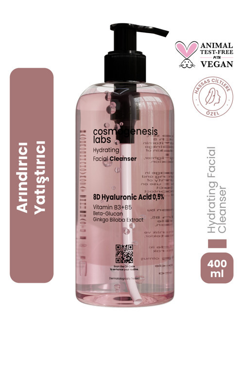 Kuru Ve Hassas Ciltlere Yüz Temizleme Jeli 400Ml - Arındırıcı Yatıştırıcı Bariyer Güçlendirici Vegan