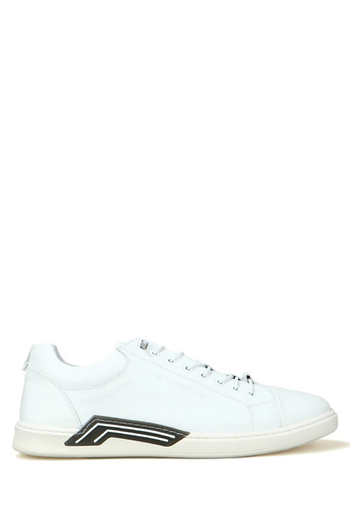Luza Hakiki Deri Beyaz Bosphorus Erkek Spor Ayakkabı