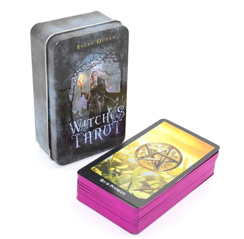 By Ellen Dugan Witches (cadı) Metal Kutulu Tarot Kartı Alk2815