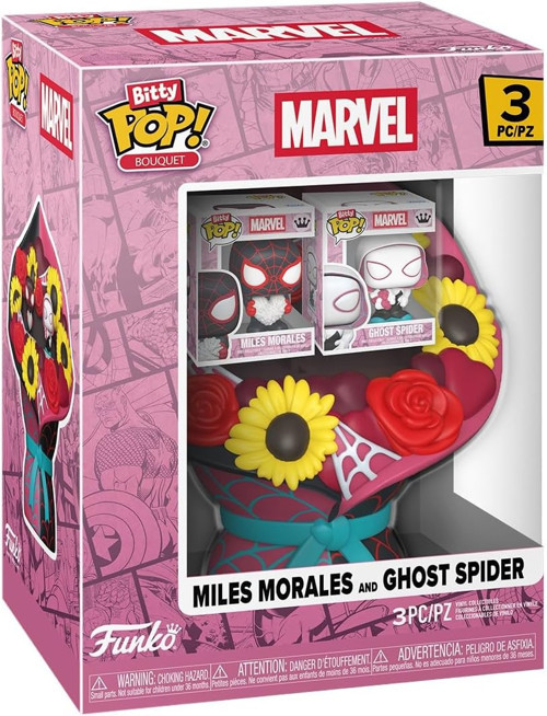 Bitty Pop! Buket: Örümcek Adam - Miles Morales Ve Hayalet Örümcek - 0,9 Inç (2,2 Cm) Koleksiyo
