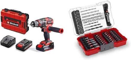 Tp-Cd 18/80 Li-I Bl (2X2,0Ah), Akülü Darbeli Vidalama + Einhell Kombi Ve Matkap Uç Seti 39 P