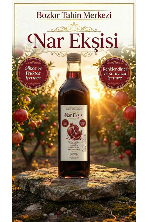 Bozkır Tahin Merkezi Nar Ekşisi 700 gr (glikoz icermez & katkısız)