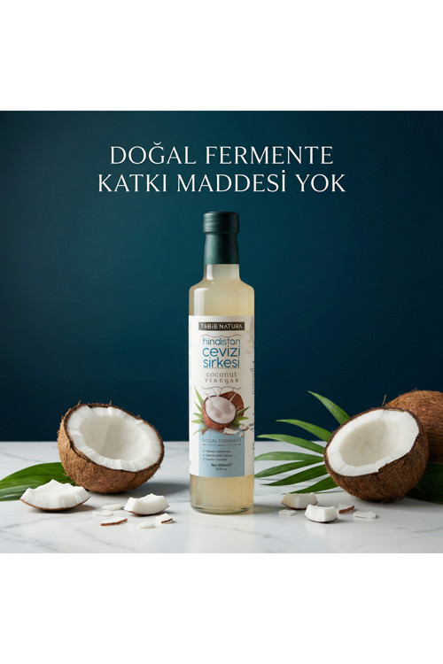 Bozkır Tahin Merkezi Hindistan cevizi sirkesi 500ml (doğal fermente)