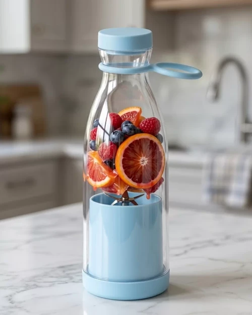 USB Şarjlı Mini Blender 380 ml Taşınabilir Smoothie Yapıcı Pratik Kullanım