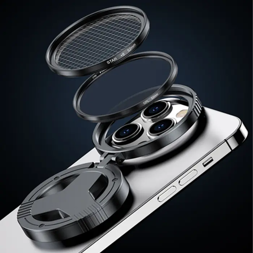 Ally MagSafe Uyumlu Manyetik 52mm CPL Polarize Telefon Kamera Lens Filtresi (Yansıma Önleyici)-(57