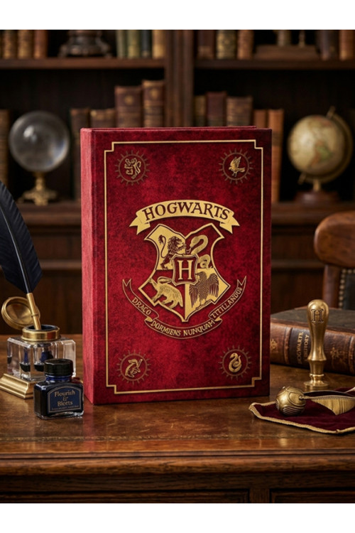 Harry Potter Lisanslı Kitap Görünümlü Dekoratif Kutu 24X16 Cm