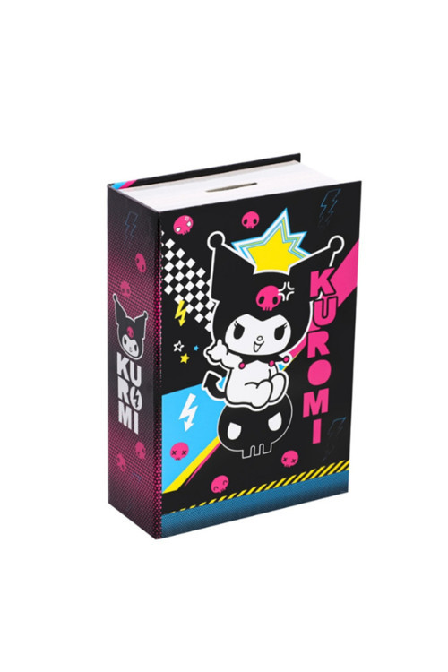 Kuromi & Hello Kitty Lisanslı Kitap Görünümlü Kilitlenebilir Gizli Kasa