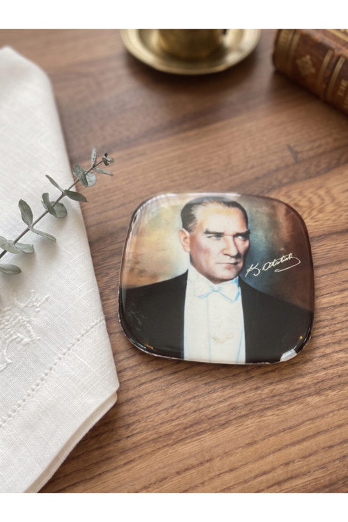 Atatürk Baskılı Magnet & Bardak Altlığı 6X6 Cm