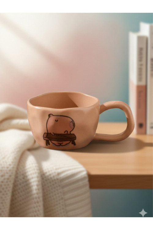 Capybara Moments Temalı Seramik Kupa