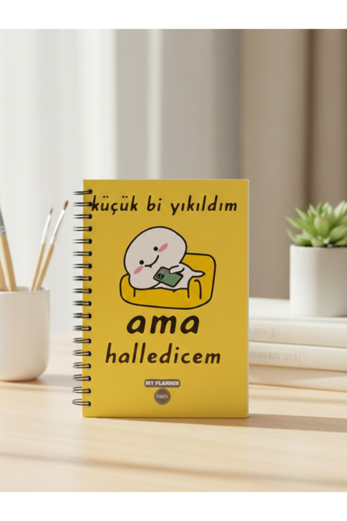 Küçük B Yıkıldım Ama Halledicem Tasarımlı Konuşan Ajanda