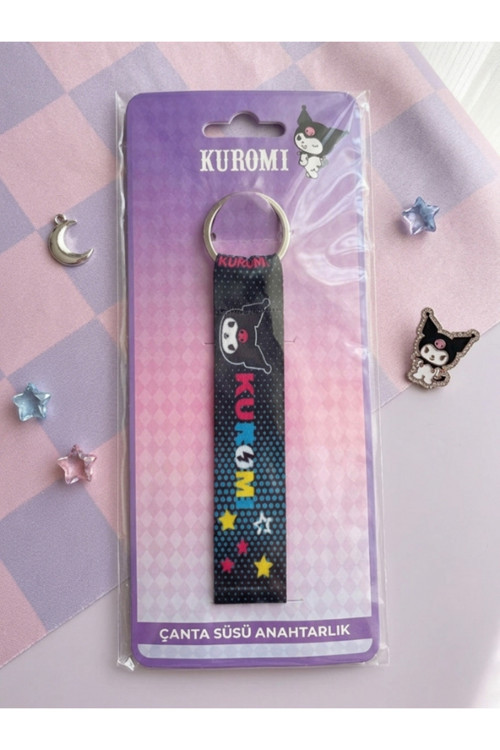 Sanri & Kuromi Lisanslı Çanta Süsü Anahtarlık