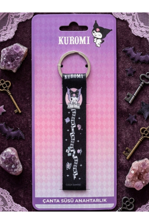 Sanri & Kuromi Lisanslı Çanta Süsü Anahtarlık