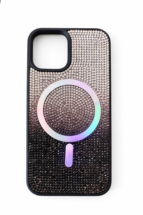 İphone 12 Kılıf Diamont MagSafe Hologramlı Telefon Kılıfı