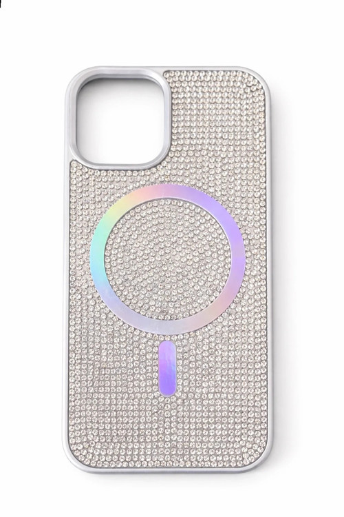 İphone 12 Kılıf Diamont MagSafe Hologramlı Telefon Kılıfı