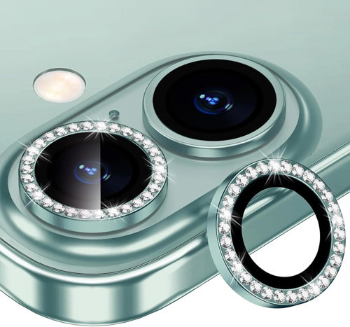 İphone 16/16 Plus ile Uyumlu Taşlı Kamera Premium Lens Koruyucu