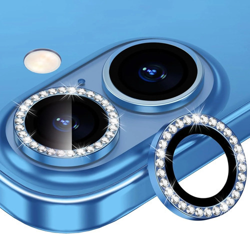 İphone 16/16 Plus ile Uyumlu Taşlı Kamera Premium Lens Koruyucu