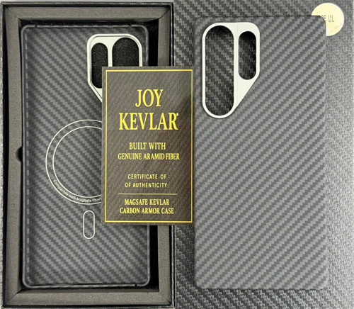 Joykevlar Samsung S25 Ultra Gerçek Kevlar Carbon Premium Telefon Kılıfı