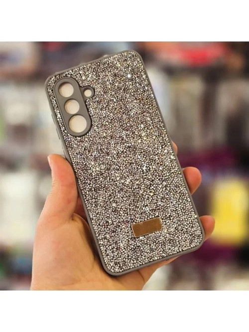 Samsung A17 İle Uyumlu İnce Parlak Taşlı Premium Sw Telefon Kılıfı