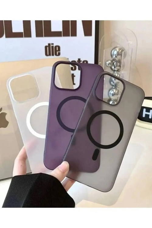 İphone 16 Pro Tuna Buzlu Sert İnce Magsafe Telefon Kılıfı