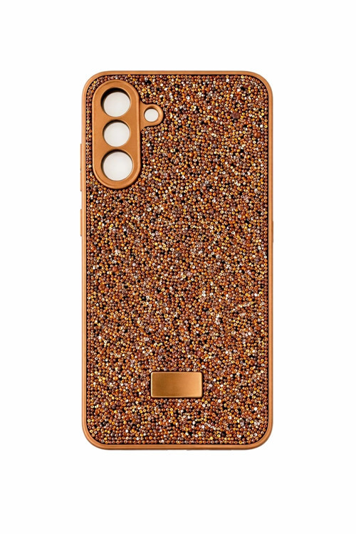 Samsung S24 Fe İle Uyumlu İnce Parlak Taşlı Premium Sw Telefon Kılıfı