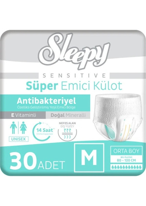 Sleepy Sensitive Emici Külot Medium 30 Adet 1x30 Paket M