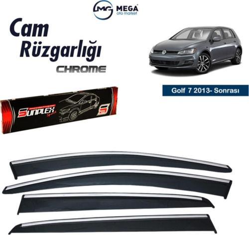 Vw Golf 7 2013- Sonrası Krom Cam Rüzgarlık