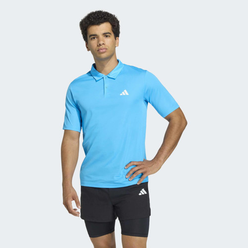 Workout Essentials Erkek Mavi Polo Tişört (KD5440)