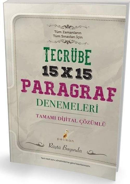 Tecrübe 15x15 Çözümlü Paragraf Denemeleri