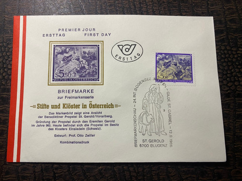 Österreich FDC  AVUSTURYA 1986 Özel Pullu Özel Damgalı İlkgün Zarfı