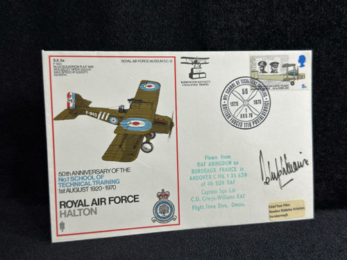 1970 İngiltere Kraliyet Hava Kuvvetleri ROYAL AİR FORCE RAF 50. Ann. No.1 School of Technical Training FDC  İlk Gün Zarf