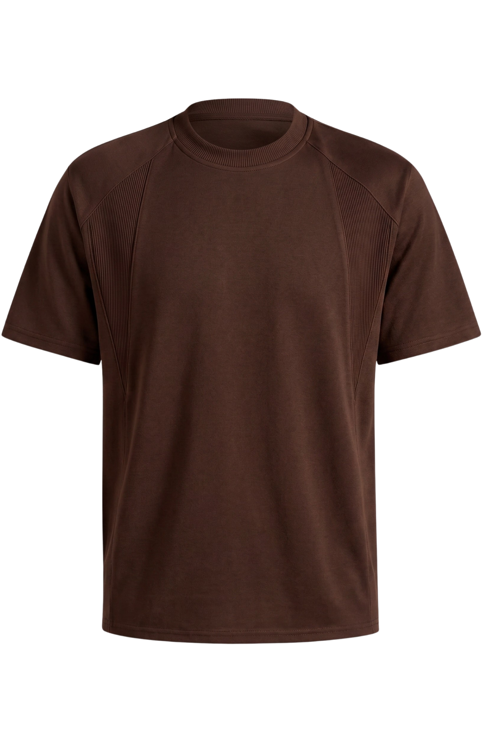 Erkek Tişört Basic Bisiklet Yaka Tişört Rahat Kesim Dökümlü Günlük Spor Tshirt
