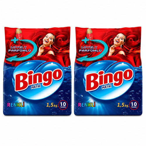 Matik Toz Çamaşır Deterjanı Renkliler 1.5 Kg x 2 Adet
