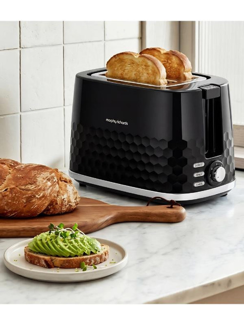 MORPHY RICHARDS 2 BÖLME Hive 2 Bölmeli Siyah Ekmek Kızartma Makinesi